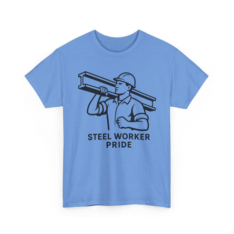 Pittsburgh Steel Worker Pride - Unisex Heavy Cotton Tee T-Shirt - YinzerShop