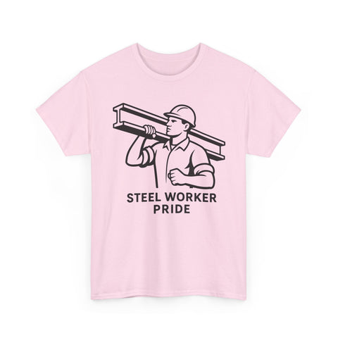 Pittsburgh Steel Worker Pride - Unisex Heavy Cotton Tee T-Shirt - YinzerShop