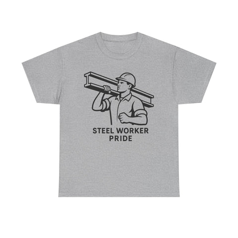 Pittsburgh Steel Worker Pride - Unisex Heavy Cotton Tee T-Shirt - YinzerShop