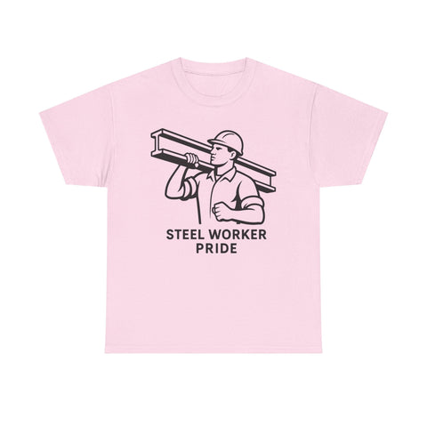 Pittsburgh Steel Worker Pride - Unisex Heavy Cotton Tee T-Shirt - YinzerShop