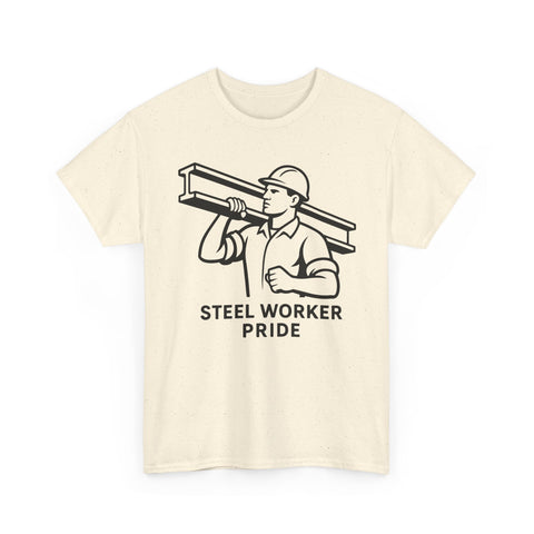 Pittsburgh Steel Worker Pride - Unisex Heavy Cotton Tee T-Shirt - YinzerShop