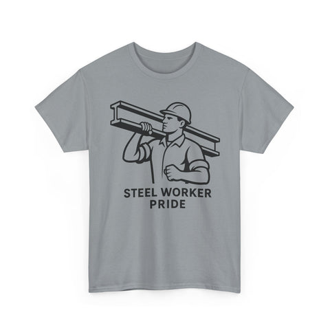 Pittsburgh Steel Worker Pride - Unisex Heavy Cotton Tee T-Shirt - YinzerShop
