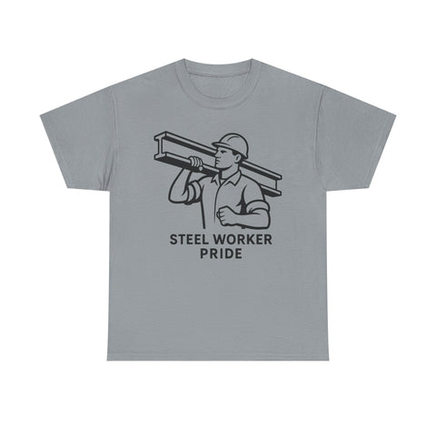 Pittsburgh Steel Worker Pride - Unisex Heavy Cotton Tee T-Shirt - YinzerShop