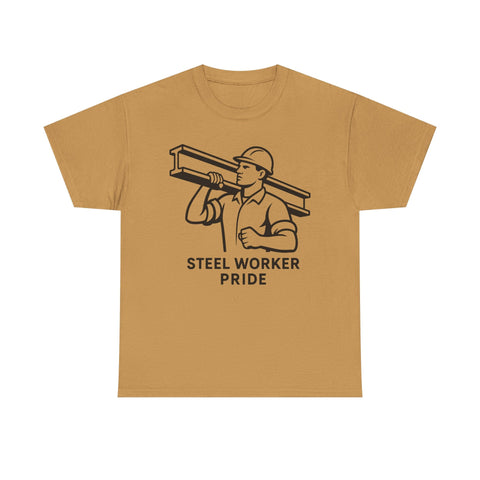 Pittsburgh Steel Worker Pride - Unisex Heavy Cotton Tee T-Shirt - YinzerShop