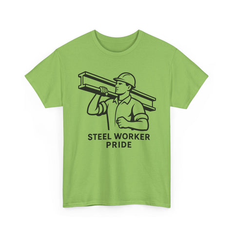 Pittsburgh Steel Worker Pride - Unisex Heavy Cotton Tee T-Shirt - YinzerShop