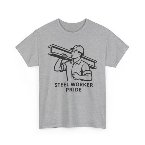 Pittsburgh Steel Worker Pride - Unisex Heavy Cotton Tee T-Shirt - YinzerShop