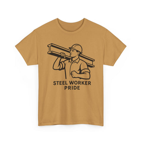Pittsburgh Steel Worker Pride - Unisex Heavy Cotton Tee T-Shirt - YinzerShop