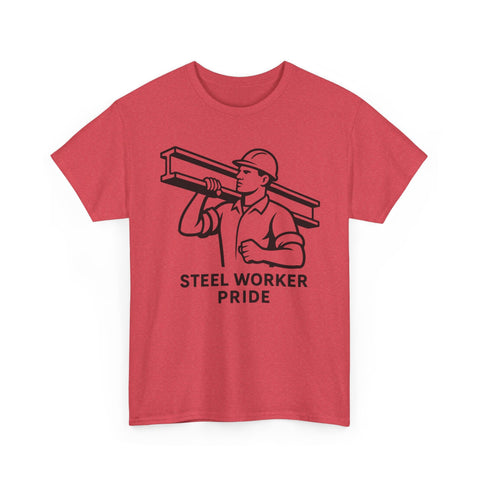 Pittsburgh Steel Worker Pride - Unisex Heavy Cotton Tee T-Shirt - YinzerShop
