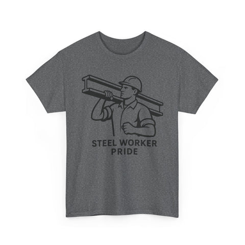 Pittsburgh Steel Worker Pride - Unisex Heavy Cotton Tee T-Shirt - YinzerShop