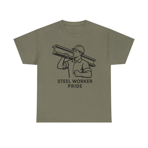 Pittsburgh Steel Worker Pride - Unisex Heavy Cotton Tee T-Shirt - YinzerShop