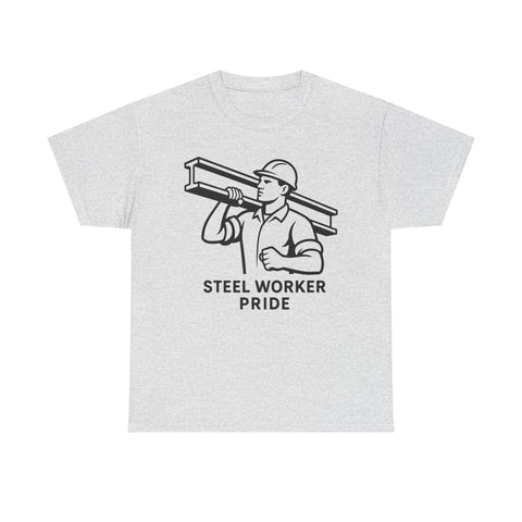 Pittsburgh Steel Worker Pride - Unisex Heavy Cotton Tee T-Shirt - YinzerShop