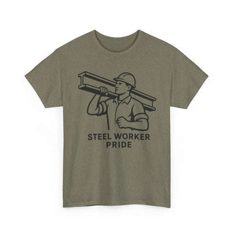Pittsburgh Steel Worker Pride - Unisex Heavy Cotton Tee T-Shirt - YinzerShop