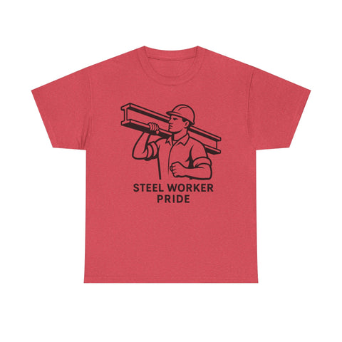 Pittsburgh Steel Worker Pride - Unisex Heavy Cotton Tee T-Shirt - YinzerShop