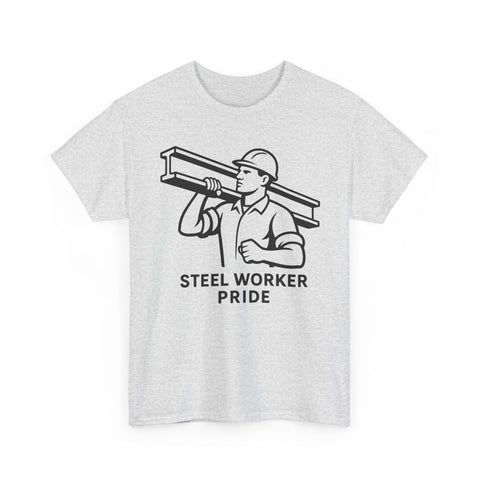 Pittsburgh Steel Worker Pride - Unisex Heavy Cotton Tee T-Shirt - YinzerShop