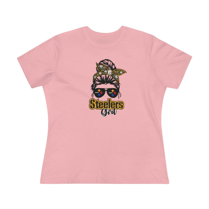 Pittsburgh Steeler Girl - Women's Premium Tee T-Shirt Printify Pink S 