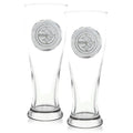 Pittsburgh Steelers 2-Piece Pilsner Glass Set (Aluminum) Beer Mug Wendell August Forge   