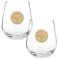 Pittsburgh Steelers 2-Piece Stemless Wine Glass Set with Collectible Box (Bronze) Wine Glass Wendell August Forge   