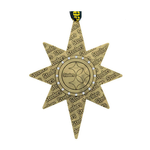 Steelers Star Ornament – Unique Hand-Forged Bronze Pittsburgh Ornament for Year-Round Display