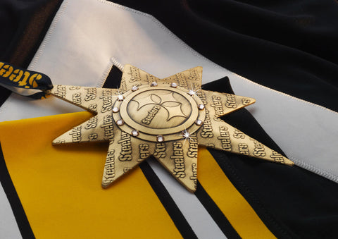 Pittsburgh Steelers Solstice Star Collector's Ornament (Bronze)