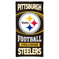 Pittsburgh Steelers 30" x 60" Steel Curtain Football Beach or Bath Towel Beach Towel - YinzerShop