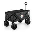 Pittsburgh Steelers All Terrain Utility Wagon | Heavy Duty Garden Cart with Telescoping Handle Licensed - YinzerShop