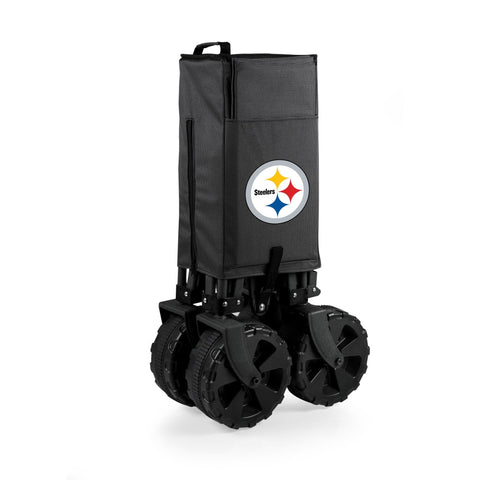 Pittsburgh Steelers All Terrain Utility Wagon | Heavy Duty Garden Cart with Telescoping Handle Licensed - YinzerShop