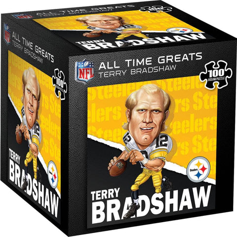 Pittsburgh Steelers All-Time Greats - Terry Bradshaw 100 Piece Jigsaw Puzzle 100 Piece - YinzerShop