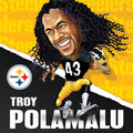 Pittsburgh Steelers All-Time Greats - Troy Polamalu 100 Piece Jigsaw Puzzle 100 Piece - YinzerShop