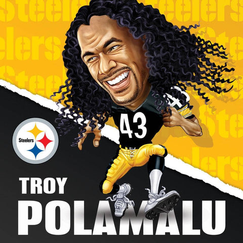 Pittsburgh Steelers All-Time Greats - Troy Polamalu 100 Piece Jigsaw Puzzle 100 Piece - YinzerShop