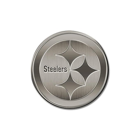 Pittsburgh Steelers Auto Emblem – NFL Car Emblem With Brushed Metal Finish Car Emblems - YinzerShop