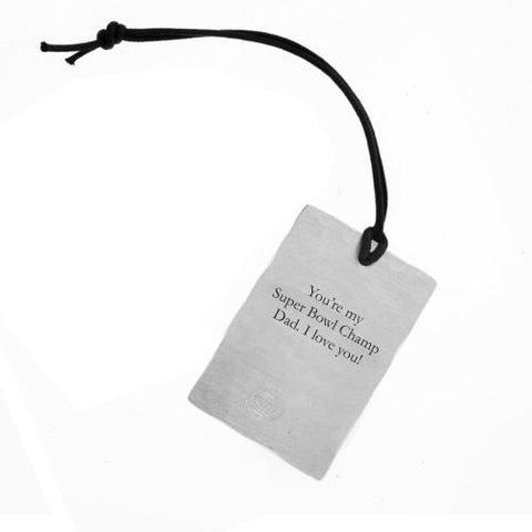Pittsburgh Steelers Bag Tag - Handcrafted Aluminum Football Logo Charm Bag Tag - YinzerShop
