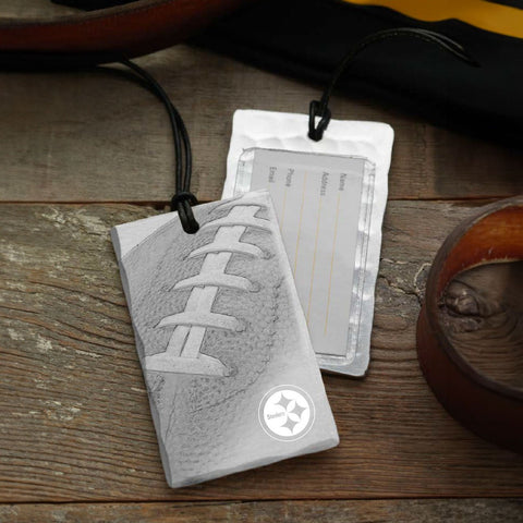 Pittsburgh Steelers Bag Tag – Handcrafted Aluminum Football Luggage Tag Bag Tag - YinzerShop