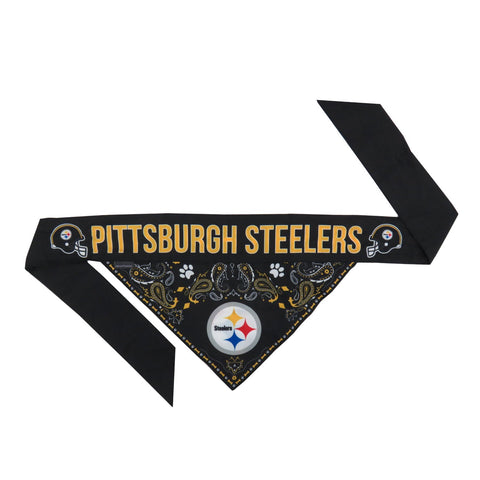 Pittsburgh Steelers Bandana - Official Pet Bandana | Adjustable, Double-Sided Dog Scarf Pet Bandana - YinzerShop