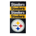 Pittsburgh Steelers Bandana - Performance Multi Way Headwear with Wicking Fabric Scarf - YinzerShop