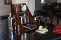 Pittsburgh Steelers Bar Set – Acacia Wood Tabletop Cocktail Station Licensed - YinzerShop