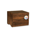 Pittsburgh Steelers Bar Set – Acacia Wood Tabletop Cocktail Station Licensed - YinzerShop