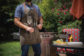 Pittsburgh Steelers BBQ Apron With Tools - Durable Waxed Canvas Apron & Leatherette Tool Rack Licensed - YinzerShop