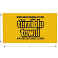 Pittsburgh Steelers Beach Towel Terrible Towel® - Large Plush | Officially licensed by NFL Beach Towel - YinzerShop