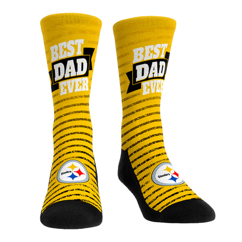 Pittsburgh Steelers - Best Dad Ever Socks - YinzerShop