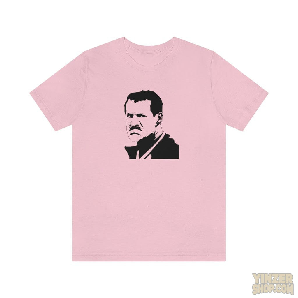 Pittsburgh Steelers Bill Cowher Profile T-Shirt  - Unisex bella+canvas 3001 T-Shirt Printify Pink S 
