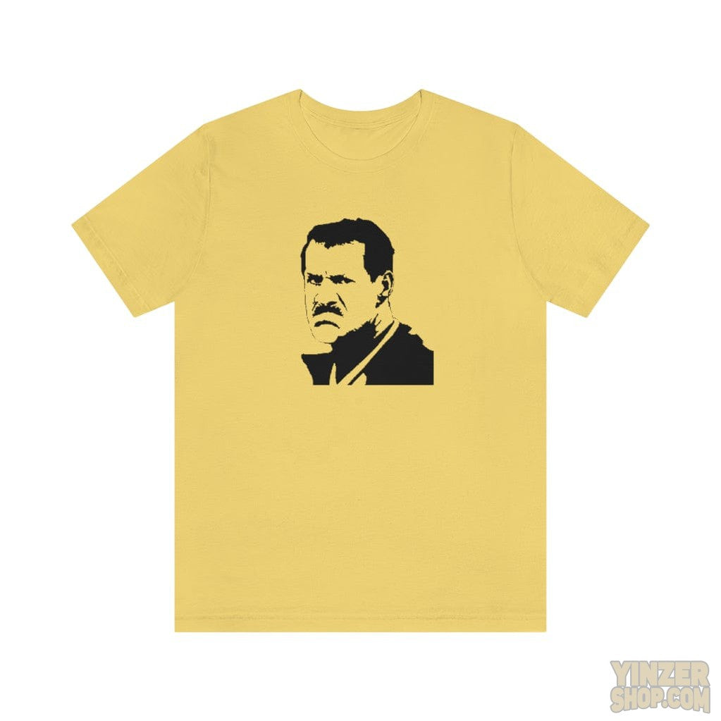 Pittsburgh Steelers Bill Cowher Profile T-Shirt  - Unisex bella+canvas 3001 T-Shirt Printify Yellow L 