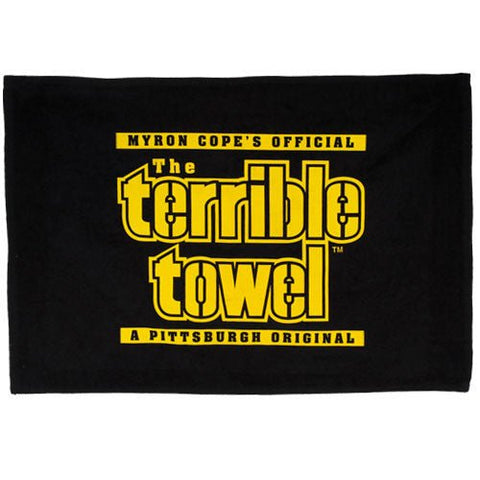 Pittsburgh Steelers Black Terrible Towel® - Officially Licensed Terrible Towel - YinzerShop