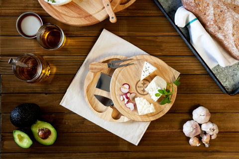 Pittsburgh Steelers Brie Cheese Board - Compact Charcuterie Set with Stainless Steel Tools Licensed - YinzerShop