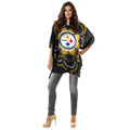 Pittsburgh Steelers Caftan - Lightweight Summer Coverup Semi Sheer Polyester Dress Caftan - YinzerShop
