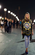 Pittsburgh Steelers Caftan - Lightweight Summer Coverup Semi Sheer Polyester Dress Caftan - YinzerShop
