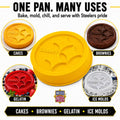 Pittsburgh Steelers Cake Pan – Licensed NFL Bakeware | Silicone Mold Fan Pans - YinzerShop