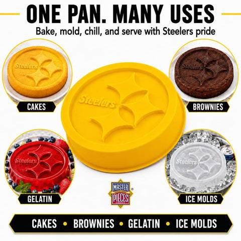 Pittsburgh Steelers Cake Pan – Licensed NFL Bakeware | Silicone Mold Fan Pans - YinzerShop