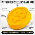 Pittsburgh Steelers Cake Pan – Licensed NFL Bakeware | Silicone Mold Fan Pans - YinzerShop