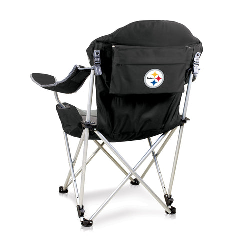 Pittsburgh Steelers Camp Chair - Folding Steel Frame Reclining Outdoor Seat Licensed - YinzerShop