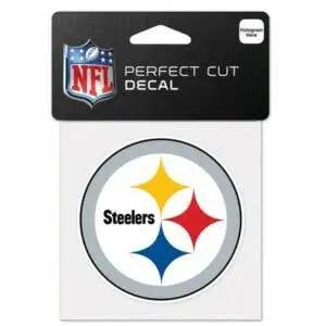 Pittsburgh Steelers Car Decal - 4x4 Outdoor Vinyl Team Logo Sticker Stickers - YinzerShop